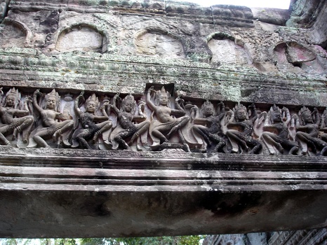 Asparas, celestial dancers bas-relief