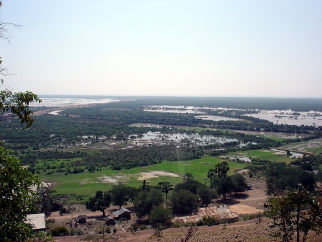 View of floating village
