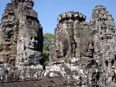 Faces of Avalokiteshvara at Bayon temple