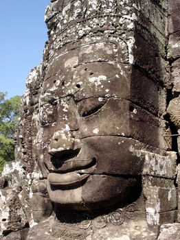 Famous 'Angkor smile'