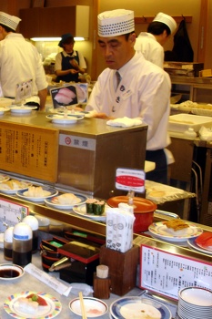 Sushi conveyor belt restaurant