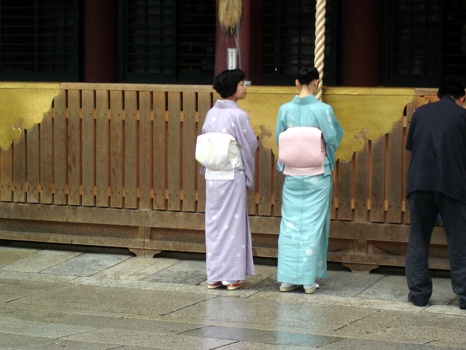 Ladies in kimonos