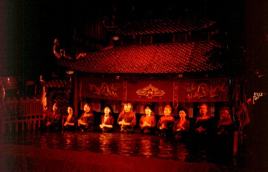 Water puppets in Hanoi