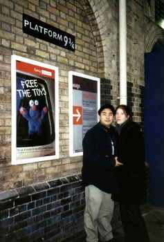 Pat and I at Platform 9 3/4.