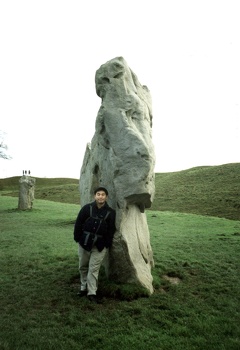 Pat at Avebury