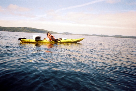 Pat in kayak