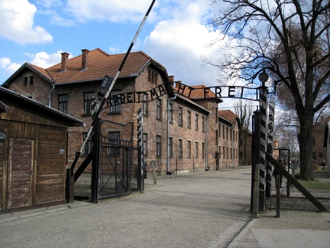 Auschwitz entrance: "Work Makes One Free"