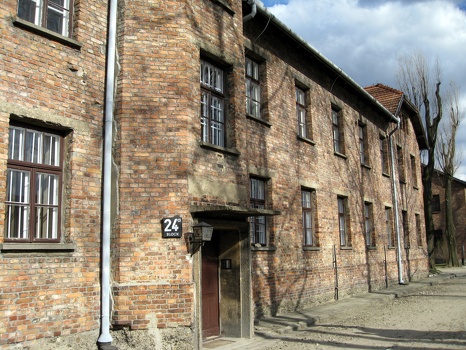 Auschwitz barracks
