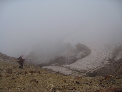 Dave switchbacking down