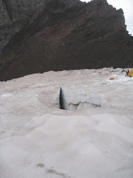Crevasse and Camp Schurman