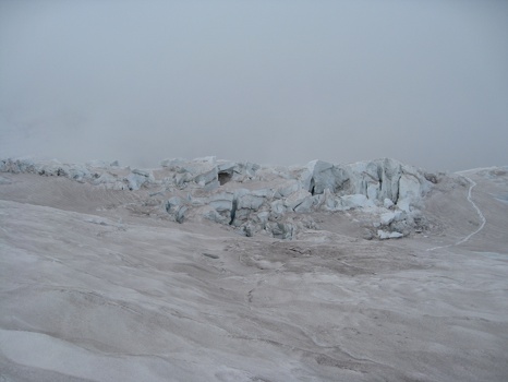 Glacier snow