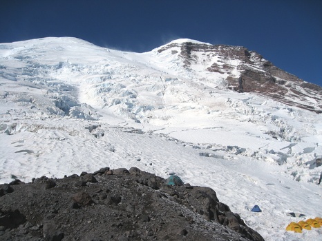 Summit vaguely visible on left