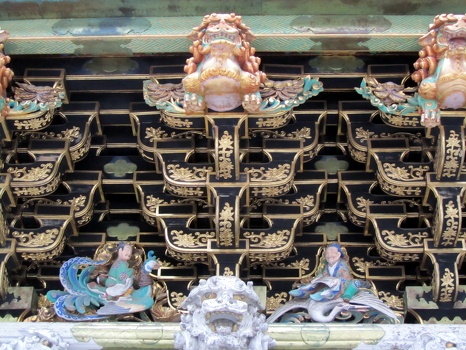 The roof stuff for a Nikko shrine