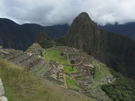 Classic view of Machu Picchu