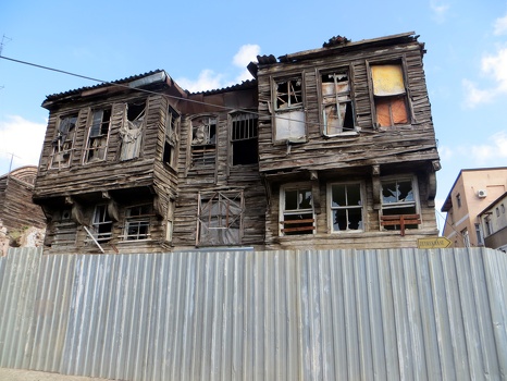 Delapidated house. Zeyrek, Istanbul, Turkey