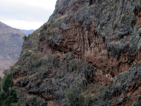 Cemetery built into a cliff 