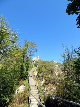Stairs up to Poenari Citadel