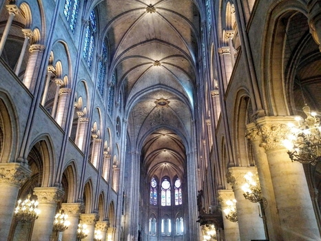 Interior Notre-Dame de Paris