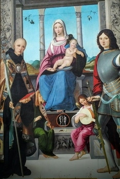 Vierge à l'Enfant intronisée avec les saints