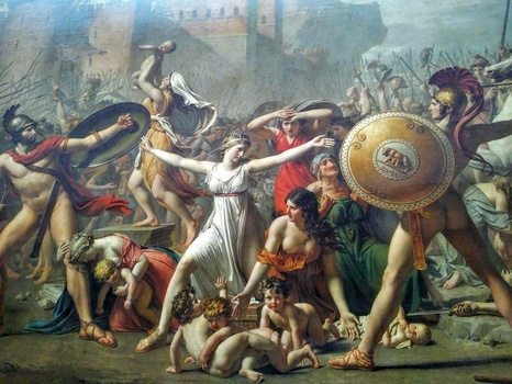 Les Sabines arretant le combat entre les Romains et les sabins