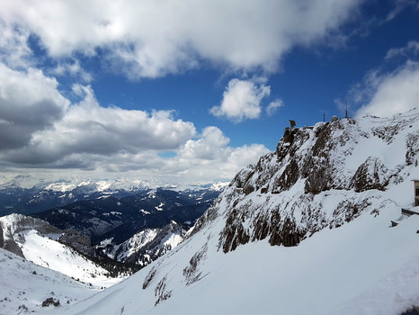 View from Matterhorn Glacier Paradise Cable Car