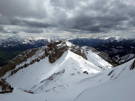 View from Matterhorn Glacier Paradise Cable Car