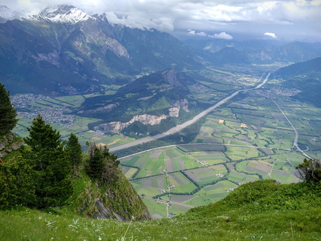 Amazing view from Gonzen hike summit