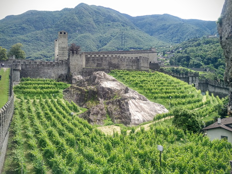 Castelgrande castle in Bellinzona