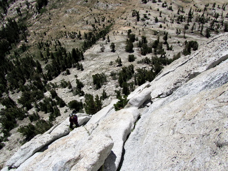 Climbing Cathedral Peak