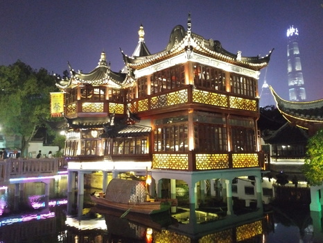 Shanghai Old City at night