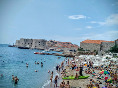 The harbour in Dubrovnic