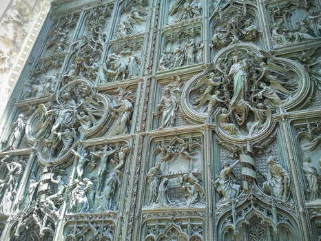 Ornate gates at Duomo di Milano