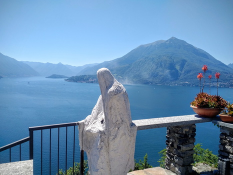 Ghostly art at Castle of Vezio