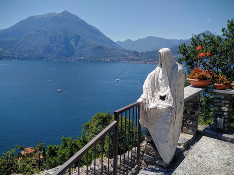 Ghostly art at Castle of Vezio