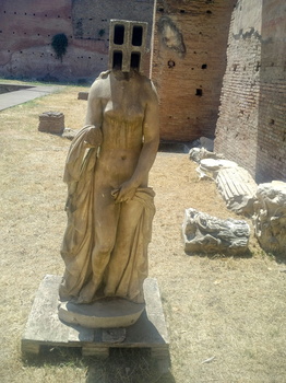 Headless statue at Palatine Hill