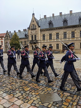 Changing on the guard