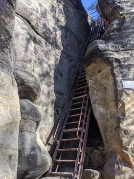 Ladders at Adršpach-Teplice Rocks