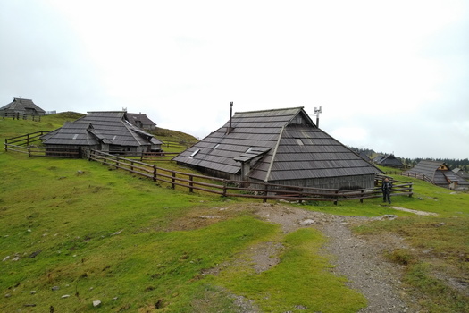 traditional shepherds’ huts at Velida Planina Plateau