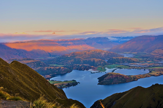 View from Roy's Peak at sunrise