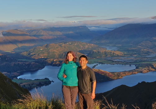 Cute people on Roy's Peak