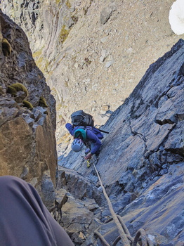 MP start Double Cone climb