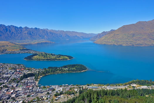 Queenstown from top of Skyline Gondola