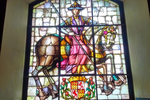 Stained glass in Segovia Castle