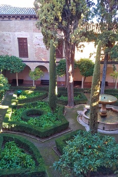 Gardens in the Alhambra de Granada 
