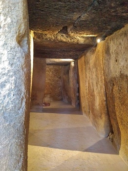 Inside Dolmen de Menga
