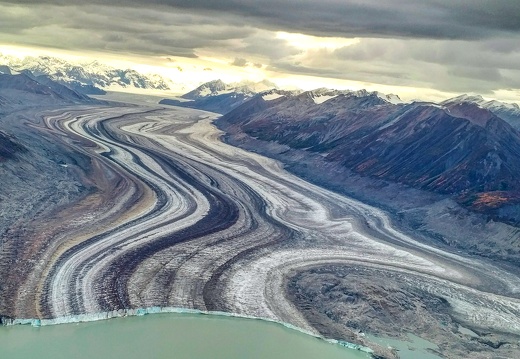 Icefields and lakes in Yukon, Canada 2017