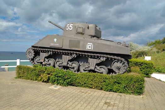  The Sherman "Berry Au Bac" at Arromanche, Normandy. 