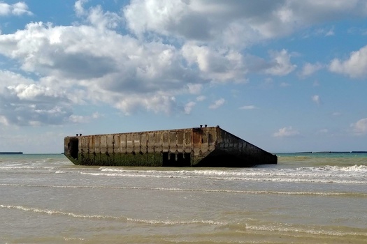 Remains of the Mulberry harbour