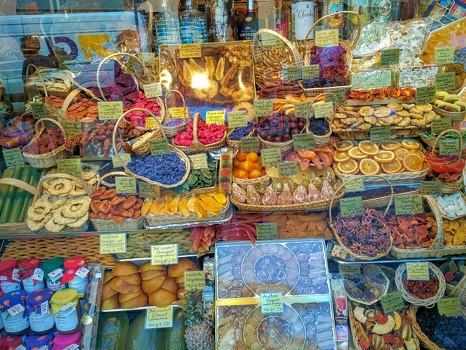 Candied fruit at market in Munich
