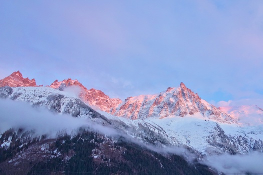 Sunset at Chamonix